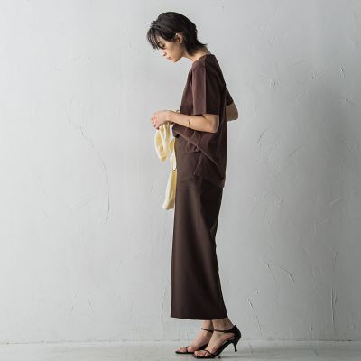 ベイカーワイドクロップトパンツ≪洗濯機で洗える≫