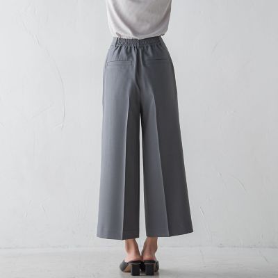 ベイカーワイドクロップトパンツ≪洗濯機で洗える≫