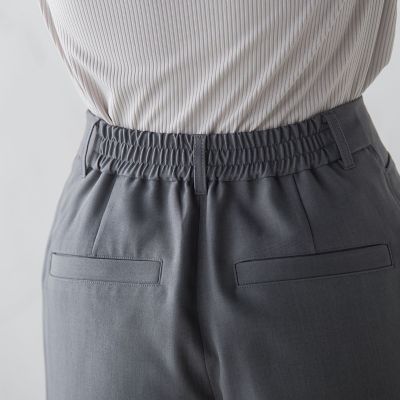 ベイカーワイドクロップトパンツ≪洗濯機で洗える≫