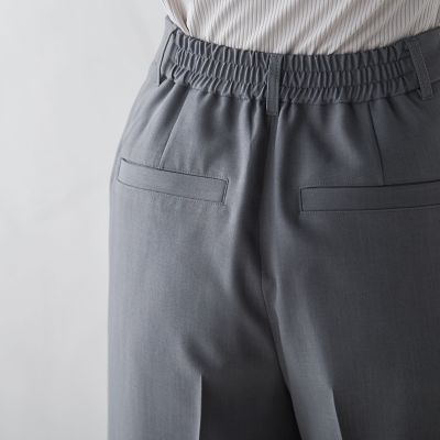 ベイカーワイドクロップトパンツ≪洗濯機で洗える≫