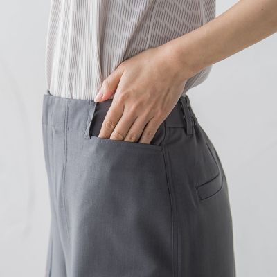 ベイカーワイドクロップトパンツ≪洗濯機で洗える≫