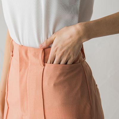 センターラインフレアパンツ≪洗濯機で洗える≫