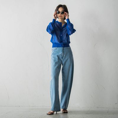 カーブデニムパンツ≪洗濯機で洗える≫ | MAYSON GREY（Women