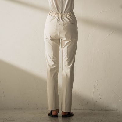 叶えるパンツ2023AW】AVAフロントスリットスリムパンツ