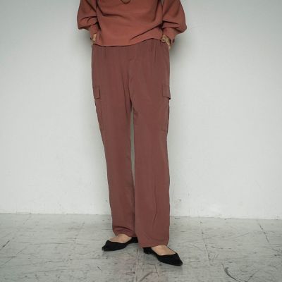 ＜MAYSON GREY（Women）＞とろみカーゴルーズテーパードパンツ≪洗濯機で洗える≫