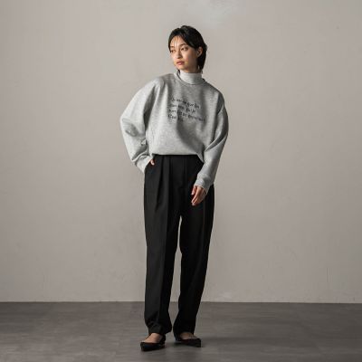 きれいめバレルパンツ≪セットアップ対応／手洗い可能≫