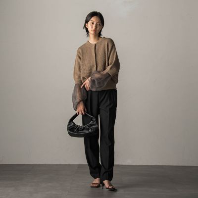 きれいめバレルパンツ≪セットアップ対応／手洗い可能≫