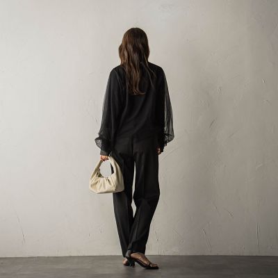 きれいめバレルパンツ≪セットアップ対応／手洗い可能≫
