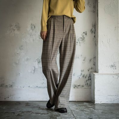 【新品未使用】メイソングレイ　パンツ ハンサムタックワイドパンツ≪洗濯機で洗える≫ | MAYSON GREY