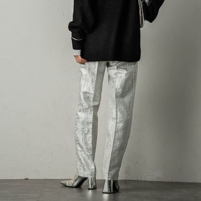 ラメジャカードタックパンツ≪セットアップ対応≫