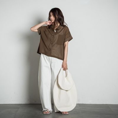 ダメージカーブデニムパンツ≪洗濯機で洗える≫