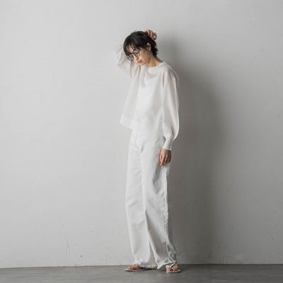 ダメージカーブデニムパンツ≪洗濯機で洗える≫