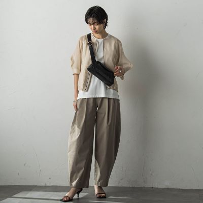 ツータックカーブパンツ≪手洗い可能≫