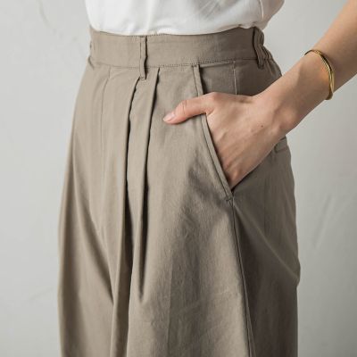 ツータックカーブパンツ≪手洗い可能≫
