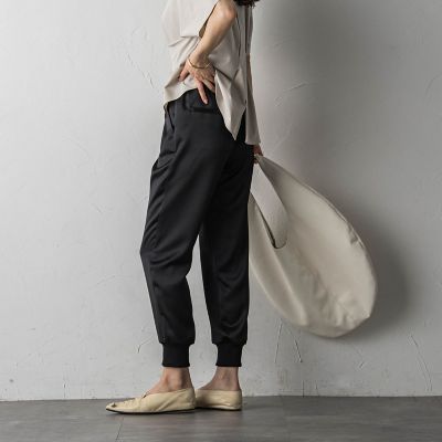 ＜MAYSON GREY（Women）＞サテンジョガーパンツ≪洗濯機で洗える≫