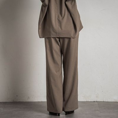 ウェザーストレッチリラックスワイドパンツ≪洗濯機で洗える≫
