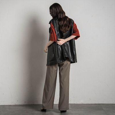 ウェザーストレッチリラックスワイドパンツ≪洗濯機で洗える≫
