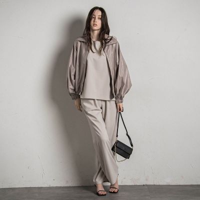 ウェザーストレッチリラックスワイドパンツ≪洗濯機で洗える≫