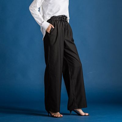 ダブルウエストワイドパンツ≪手洗い可能≫