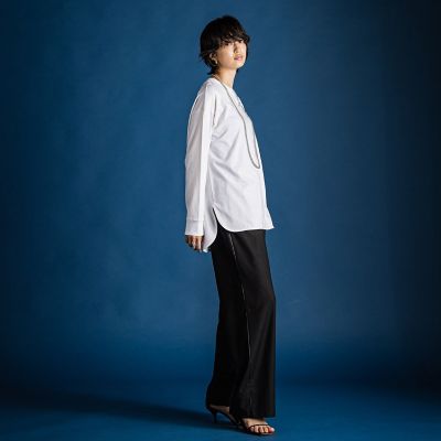ダブルウエストワイドパンツ≪手洗い可能≫