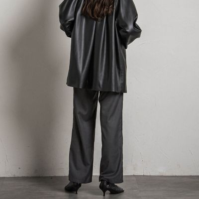 ダブルウエストワイドパンツ≪手洗い可能≫