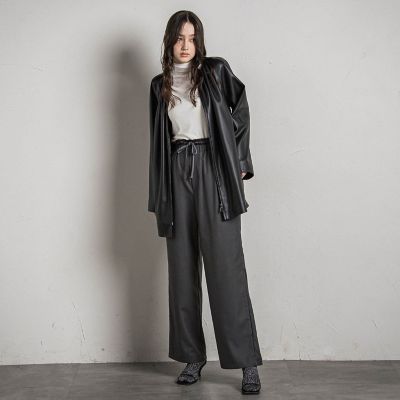 ダブルウエストワイドパンツ≪手洗い可能≫