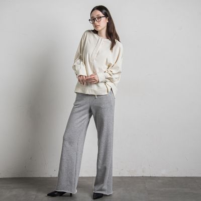 【カタログ掲載】スウェットワイドストレートパンツ≪手洗い可能≫