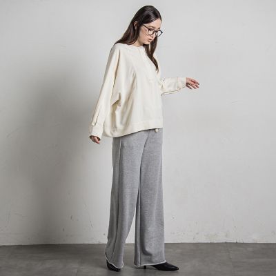 【カタログ掲載】スウェットワイドストレートパンツ≪手洗い可能≫