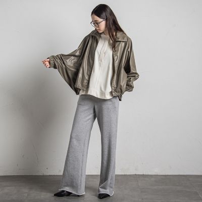 【カタログ掲載】スウェットワイドストレートパンツ≪手洗い可能≫
