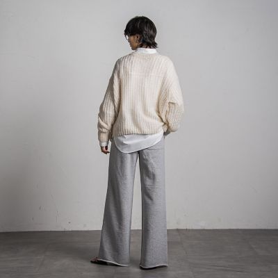 【カタログ掲載】スウェットワイドストレートパンツ≪手洗い可能≫