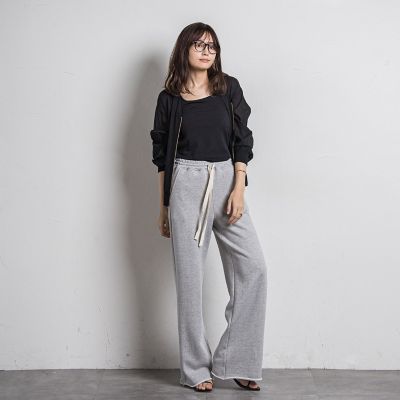 【カタログ掲載】スウェットワイドストレートパンツ≪手洗い可能≫