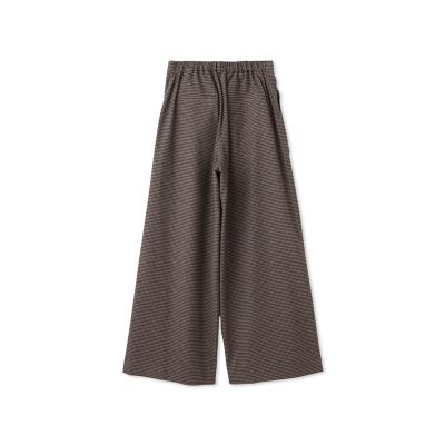 【カタログ掲載】ハンドトゥースツータックワイドパンツ≪手洗い可能≫