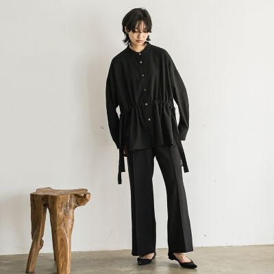全国送料無料ギフト サイドスリットワイドパンツ≪洗濯機で洗える≫ GREY MAYSON | パンツ