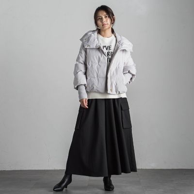 梳毛調カーゴキュロットパンツ≪手洗い可能≫