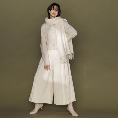 プリーツキュロットパンツ