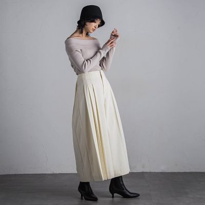 プリーツキュロットパンツ