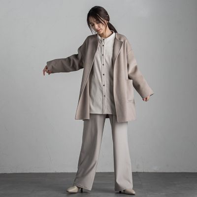【新色追加】サーモサキソニーイージーワイドパンツ≪洗濯機で洗える≫