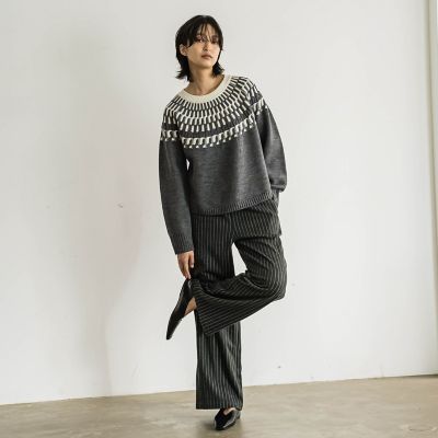 圧縮アソートリラックスワイドパンツ≪手洗い可能≫