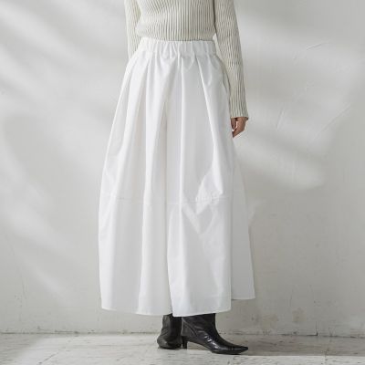 ＜MAYSON GREY（Women）＞タックボリュームキュロットパンツ≪洗濯機で洗える≫