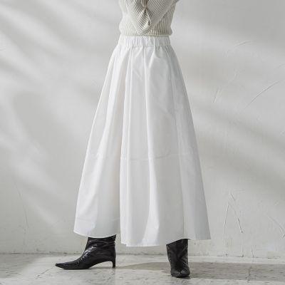 タックボリュームキュロットパンツ≪洗濯機で洗える≫