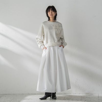 タックボリュームキュロットパンツ≪洗濯機で洗える≫