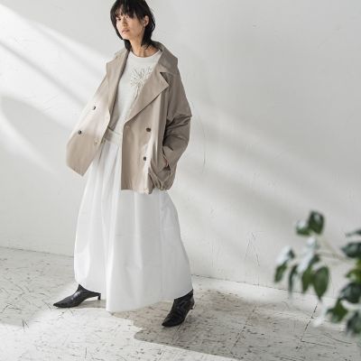 タックボリュームキュロットパンツ≪洗濯機で洗える≫