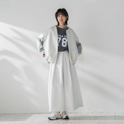 タックボリュームキュロットパンツ≪洗濯機で洗える≫