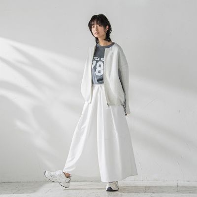 タックボリュームキュロットパンツ≪洗濯機で洗える≫