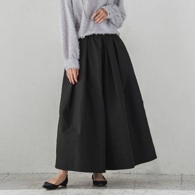 タックボリュームキュロットパンツ≪洗濯機で洗える≫
