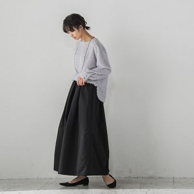 タックボリュームキュロットパンツ≪洗濯機で洗える≫