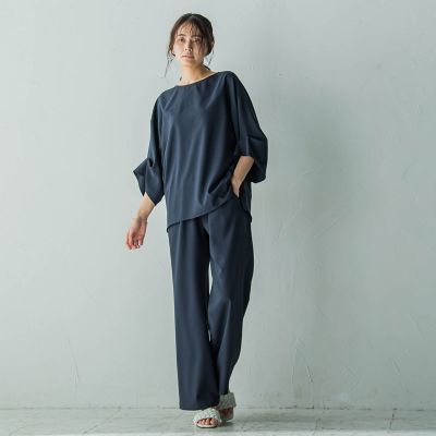 イージーワイドパンツ≪洗濯機で洗える≫
