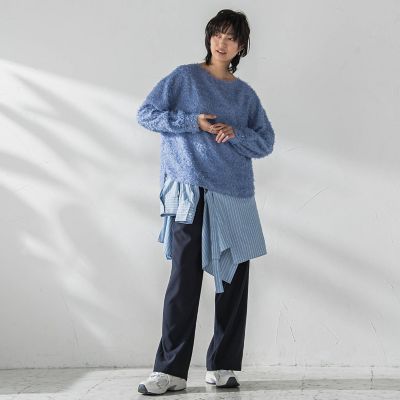 イージーワイドパンツ≪洗濯機で洗える≫