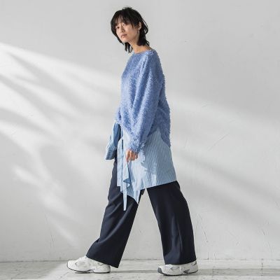 イージーワイドパンツ≪洗濯機で洗える≫