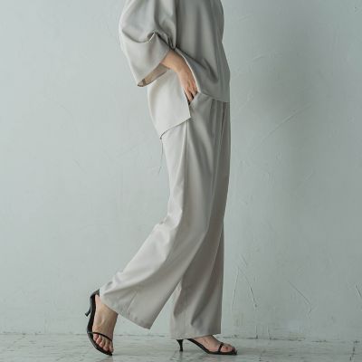 イージーワイドパンツ≪洗濯機で洗える≫